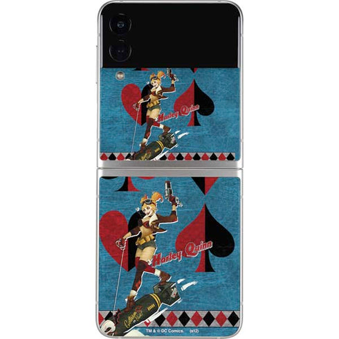 DC Comics Bombshells Harley Quinn Galaxy Z Flip4 5G Skin